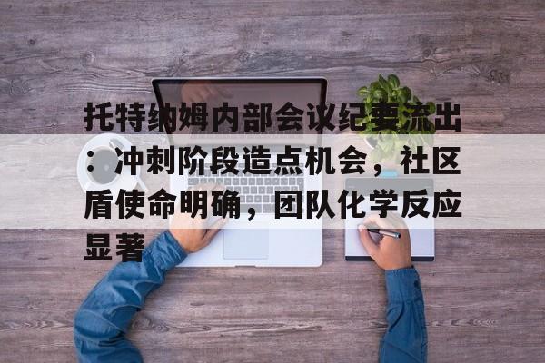 爱游戏精品手游合集托特纳姆内部会议纪要流出：冲刺阶段造点机会，社区盾使命明确，团队化学反应显著的简单介绍